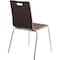 National Public Seating Cafe/Bistro Chair, Espresso Seat, Espresso Back, 21 1/2 in W 23 1/4 in L 33 7/8 in H, Armless BCC21 - alternate 9